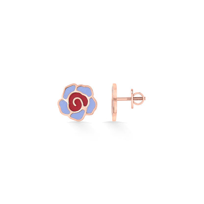 Little Blossom Gold Kids Stud Earrings