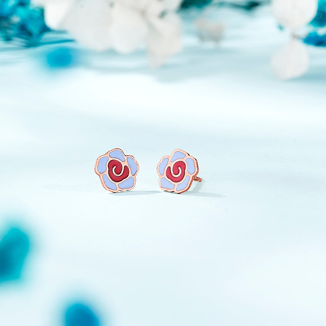 Little Blossom Gold Kids Stud Earrings
