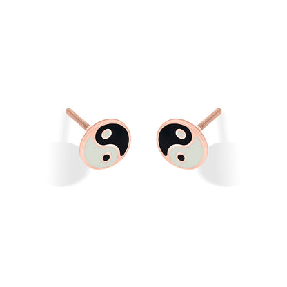 Harmony Symbol Gold Kids Stud Earrings