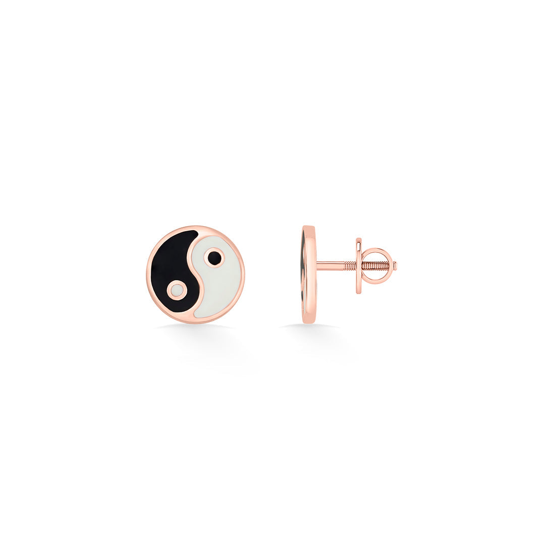Harmony Symbol Gold Kids Stud Earrings