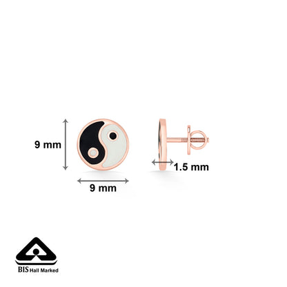 Harmony Symbol Gold Kids Stud Earrings