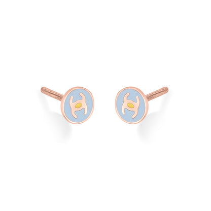 Lucky Charm Gold Kids Stud Earrings