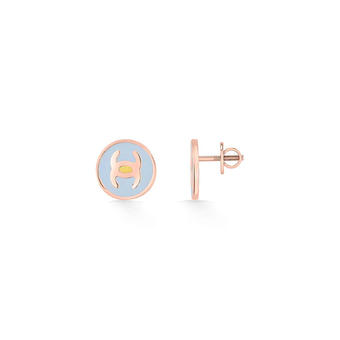 Lucky Charm Gold Kids Stud Earrings
