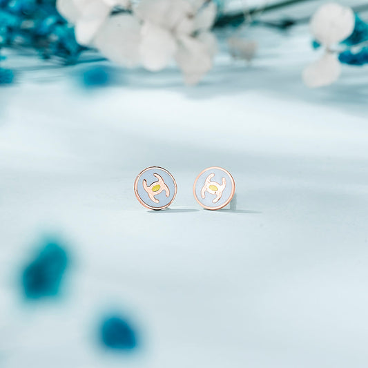 Lucky Charm Gold Kids Stud Earrings