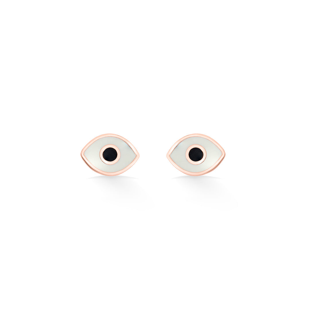 Sparkle Eyes Gold Kids Stud Earrings