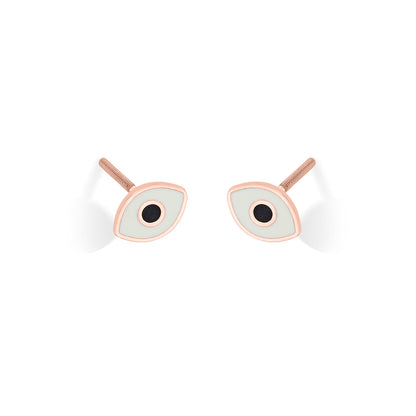 Sparkle Eyes Gold Kids Stud Earrings
