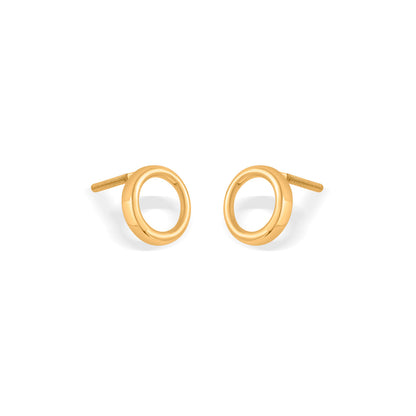 Solar Muse Gold Stud Earrings for Women