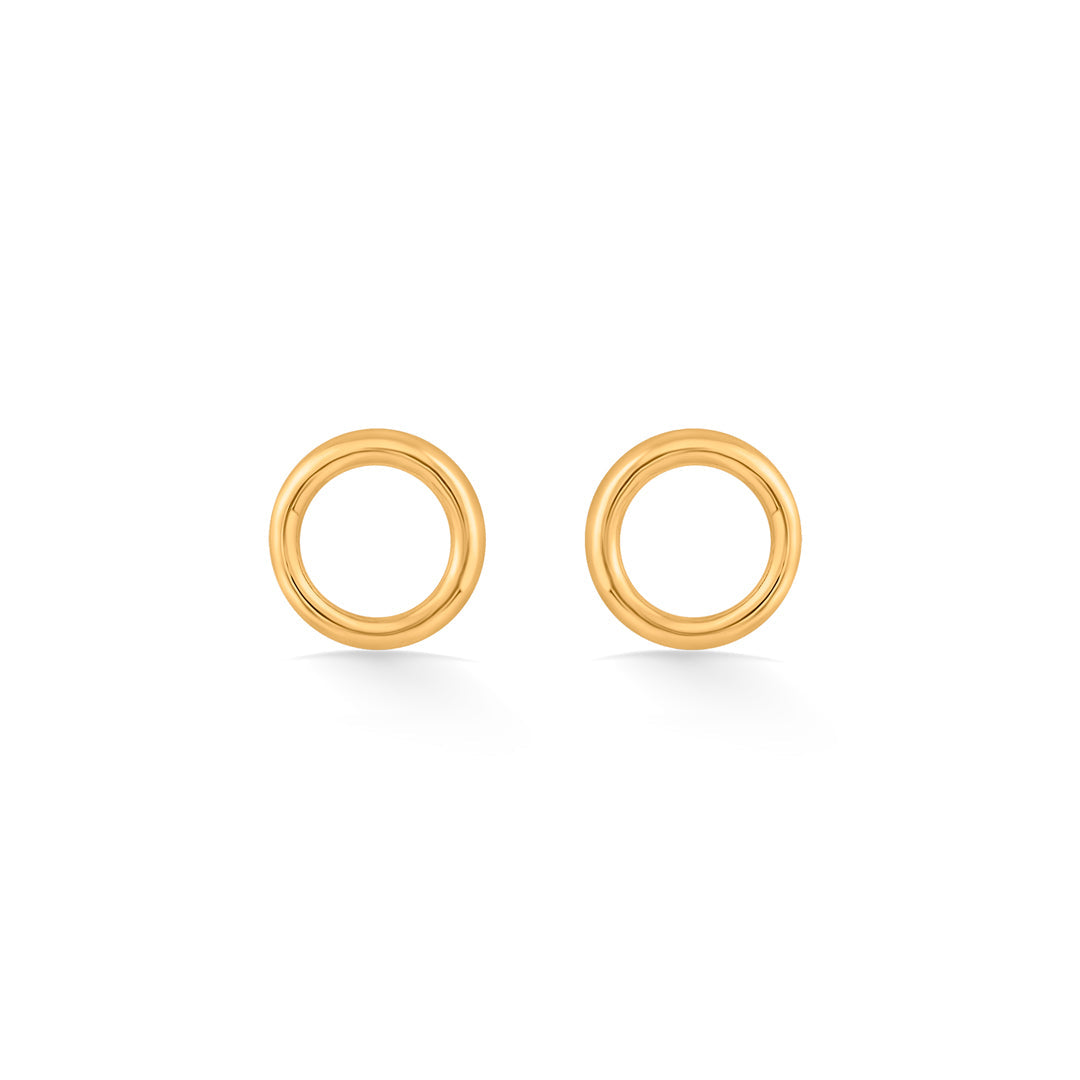 Solar Muse Gold Stud Earrings for Women