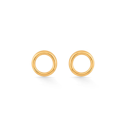 Solar Muse Gold Stud Earrings for Women