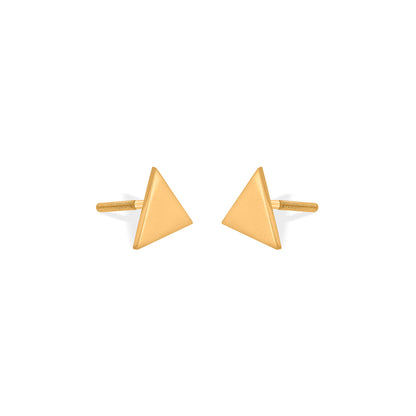 Delta Gleam Gold Stud Earrings for Women