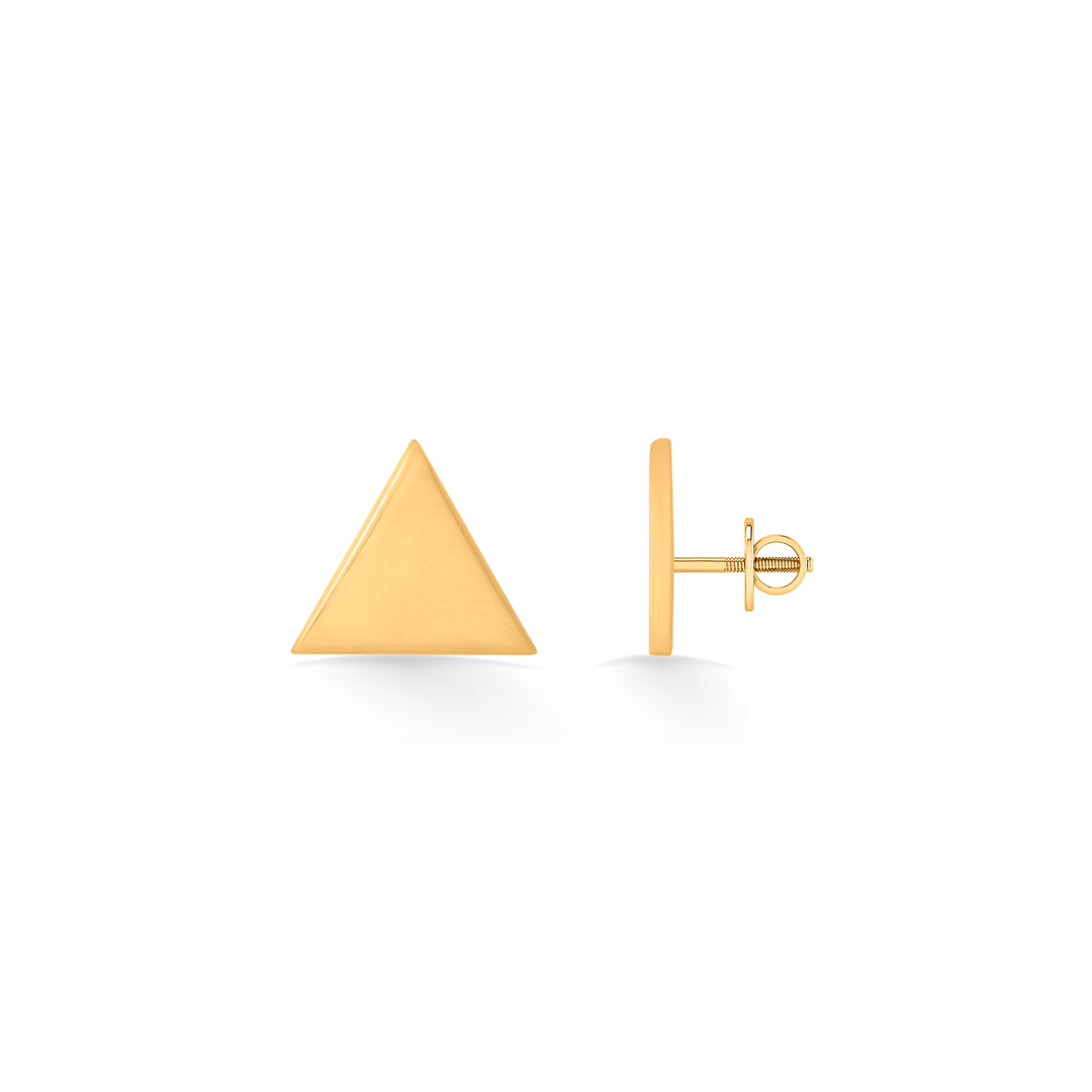 Delta Gleam Gold Stud Earrings for Women