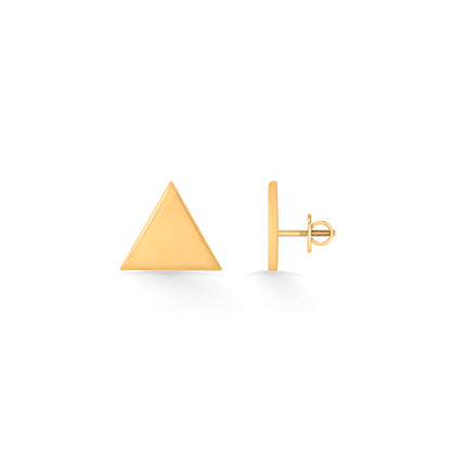 Delta Gleam Gold Stud Earrings for Women