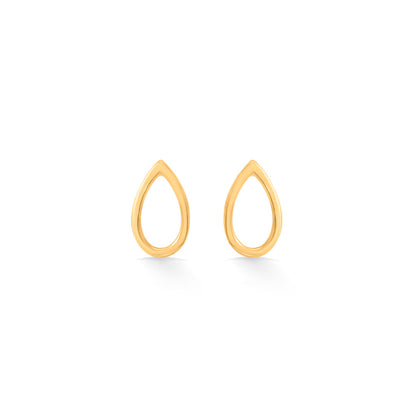 Honey Glow Gold Stud Earrings for Women