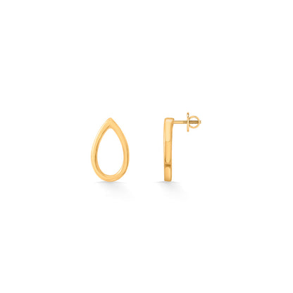 Honey Glow Gold Stud Earrings for Women