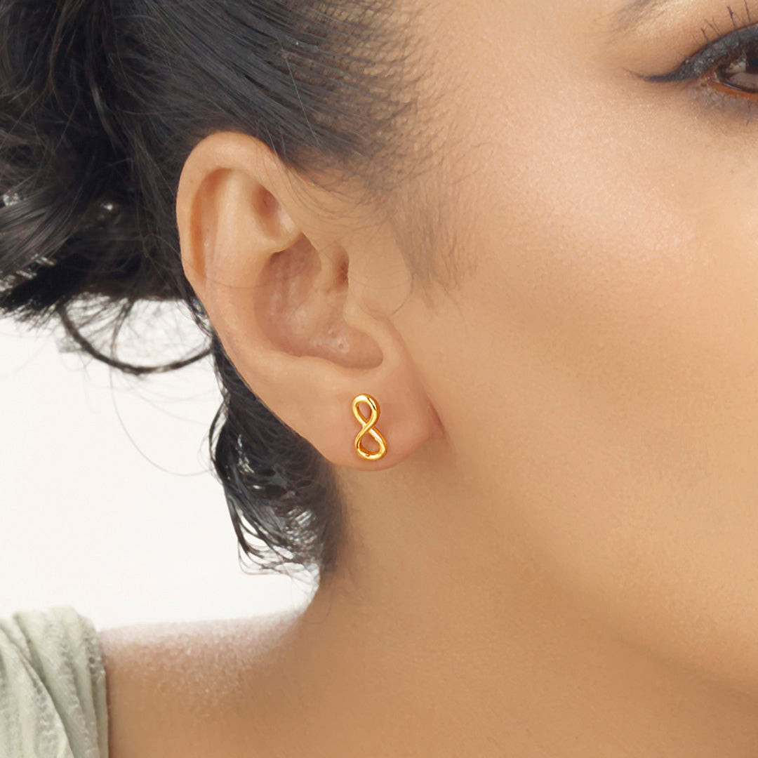 Endless Gold Gold Stud Earrings for Women