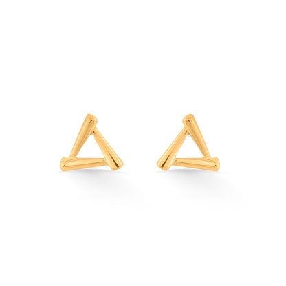 Prism Peak Gold Stud Earrings for Women