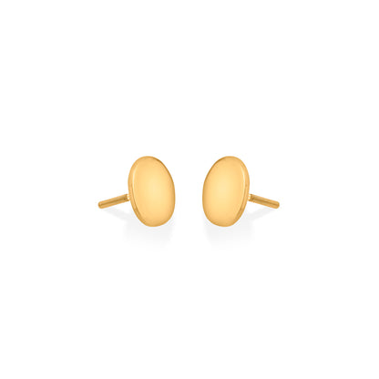 Glow Ring Gold Stud Earrings for Women