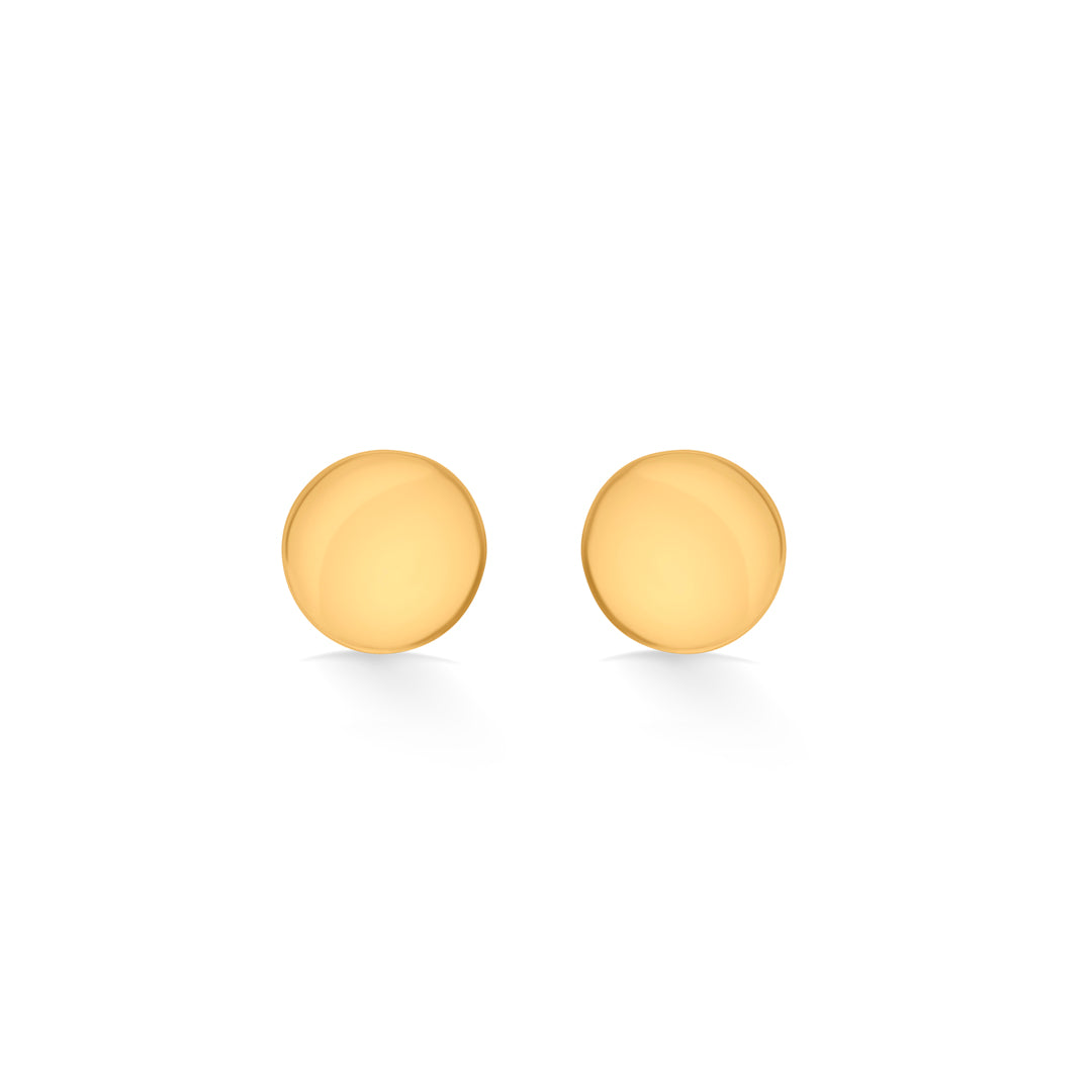 Glow Ring Gold Stud Earrings for Women
