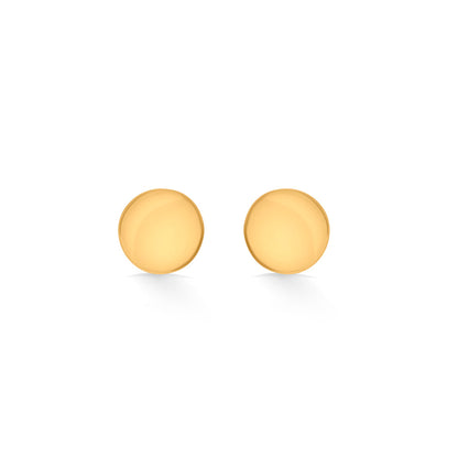 Glow Ring Gold Stud Earrings for Women