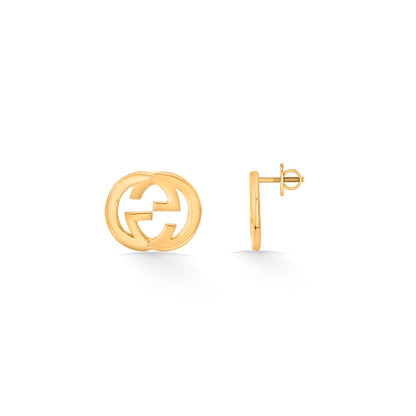 Sun Knot Gold Stud Earrings for Women