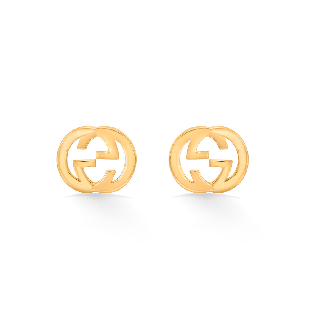 Sun Knot Gold Stud Earrings for Women