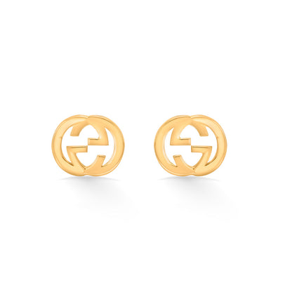 Sun Knot Gold Stud Earrings for Women