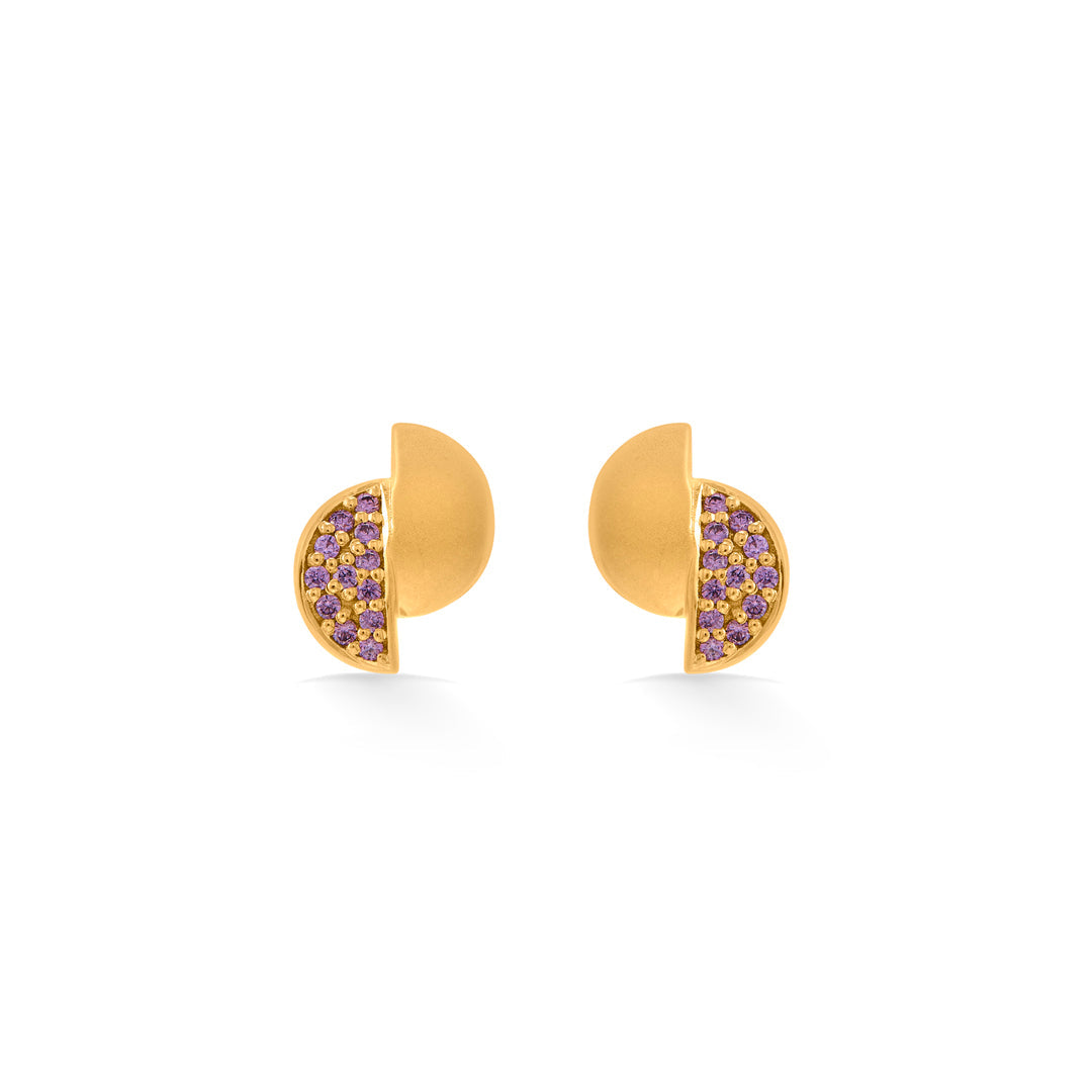 Petite Glow Gold Stud Earrings for Women
