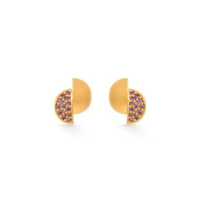 Petite Glow Gold Stud Earrings for Women