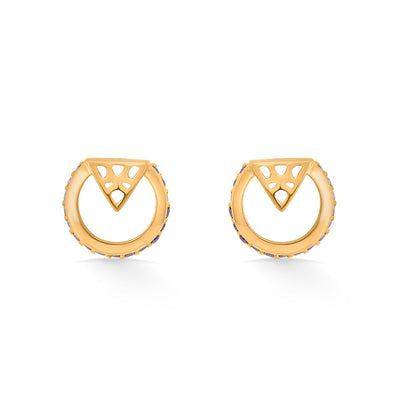 Stellar Gleam Gold Stud Earrings for Women