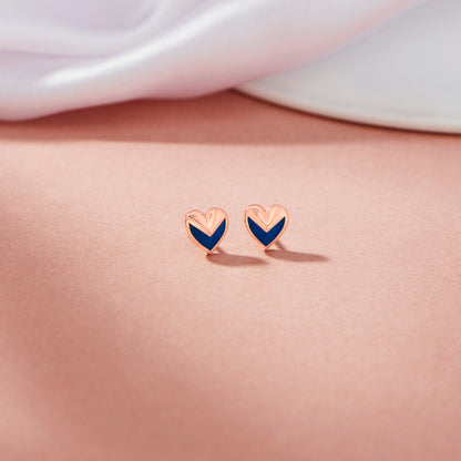 Midnight Muse Gold Stud Earrings for Women