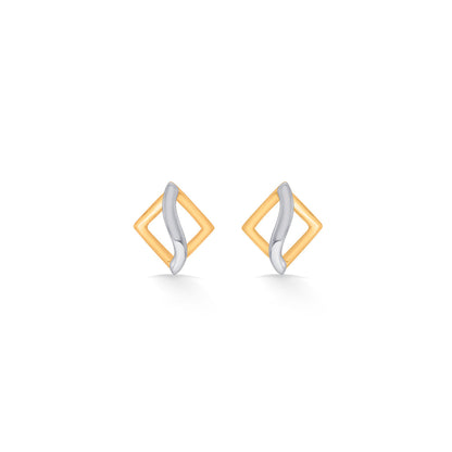 Art Twist Gold Stud Earrings for Women