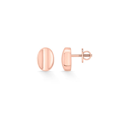 Linear Chic Gold Stud Earrings for Women