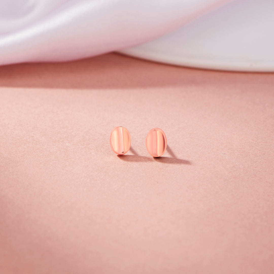 Linear Chic Gold Stud Earrings for Women
