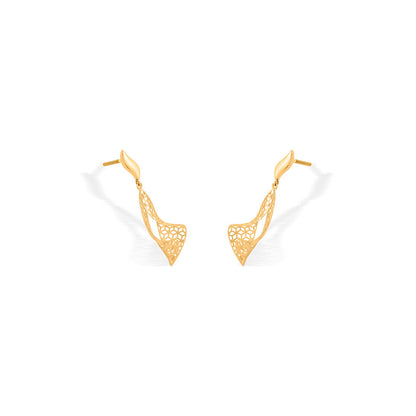 Wave Shine Gold Drops & Danglers Earrings for Women