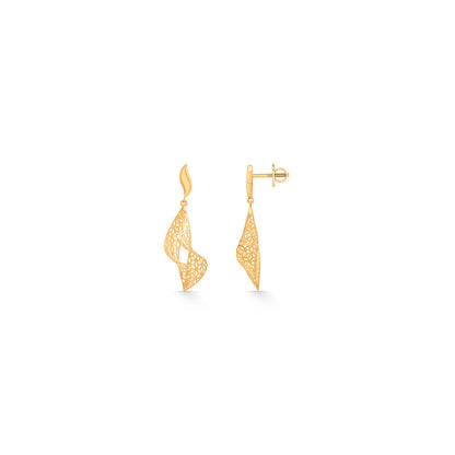 Wave Shine Gold Drops & Danglers Earrings for Women