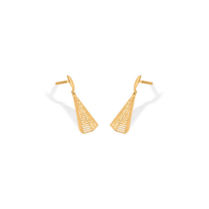 Gleaming Spire Gold Drops & Danglers Earrings for Women
