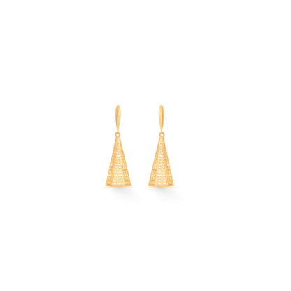 Gleaming Spire Gold Drops & Danglers Earrings for Women