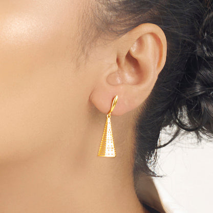 Gleaming Spire Gold Drops & Danglers Earrings for Women