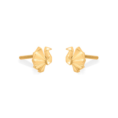 Bloom Harmony Gold Stud Earrings for Women