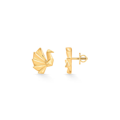 Bloom Harmony Gold Stud Earrings for Women