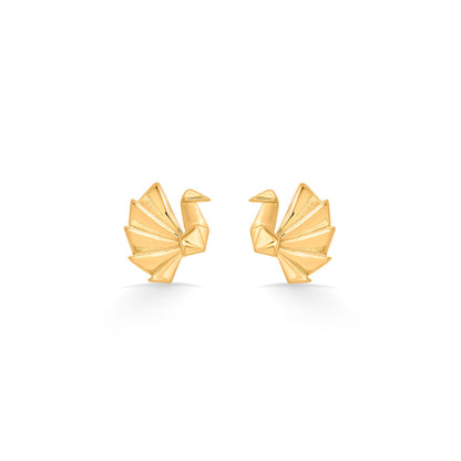 Bloom Harmony Gold Stud Earrings for Women
