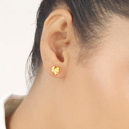 Bloom Harmony Gold Stud Earrings for Women