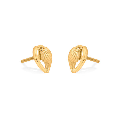Golden Breeze Gold Stud Earrings for Women