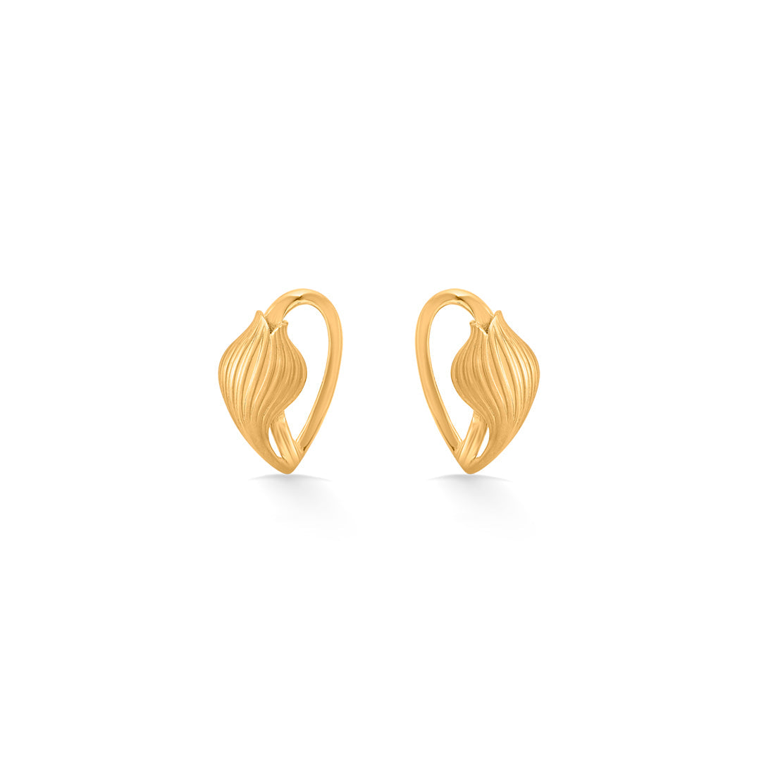 Golden Breeze Gold Stud Earrings for Women