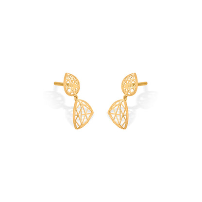 Luminous Frame Gold Drops & Danglers Earrings for Women