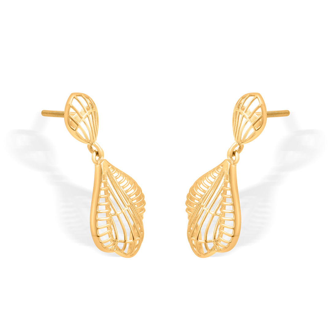Geometric Lace Gold Drops & Danglers Earrings for Women