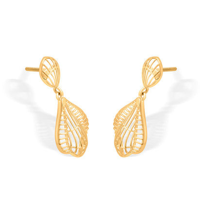 Geometric Lace Gold Drops & Danglers Earrings for Women