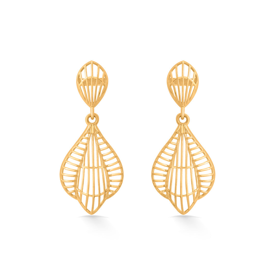 Geometric Lace Gold Drops & Danglers Earrings for Women