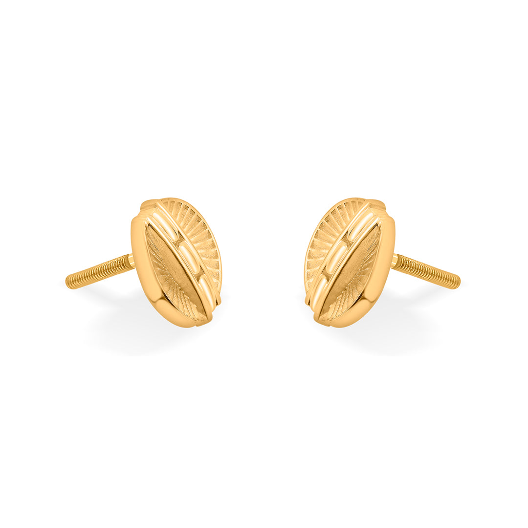 Gleam Core Gold Stud Earrings for Women