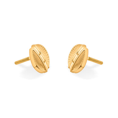 Gleam Core Gold Stud Earrings for Women